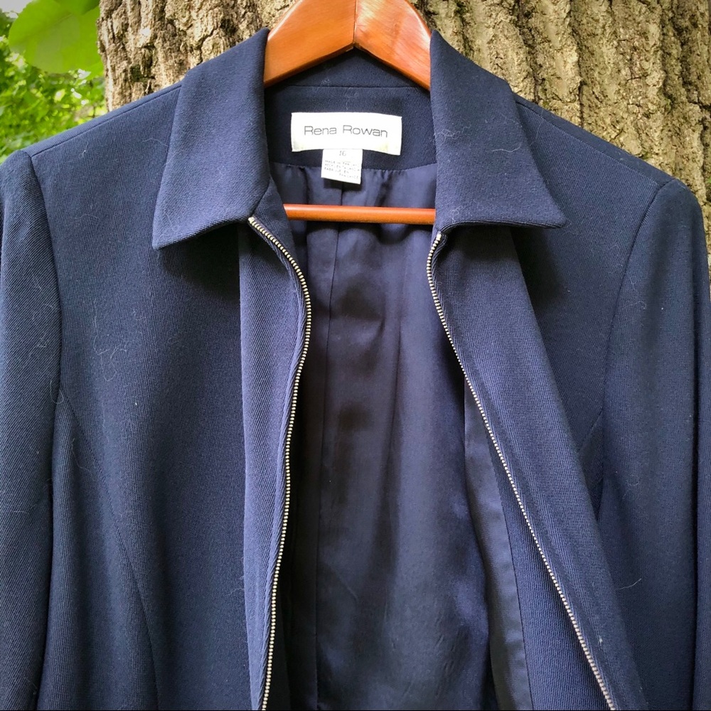 RENA ROWAN Vintage zippered blazer